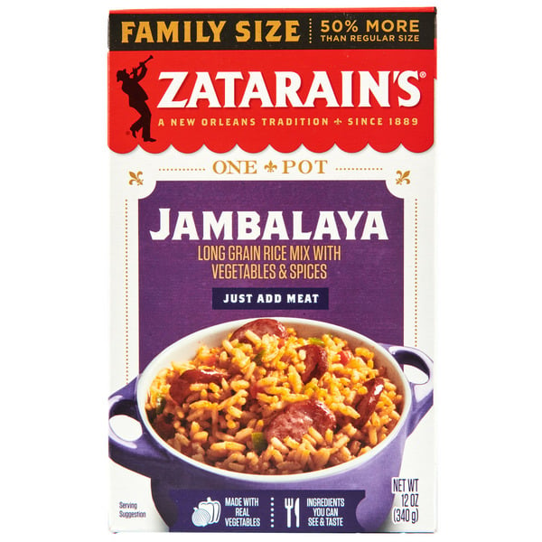 Grains, Rice & Dried Goods Zatarain's Family Size Jambalaya Rice Dinner Mix hero