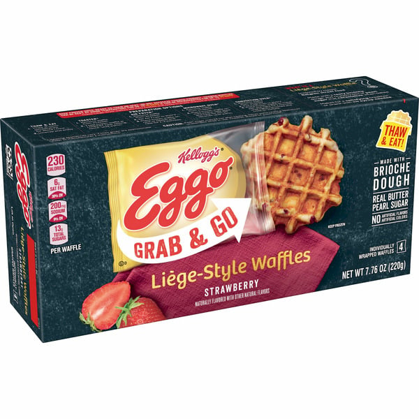 Cookies & Cakes Kellogg’s Eggo Frozen Grab & Go Waffles, Frozen Breakfast, Kids Snacks, Strawberry hero