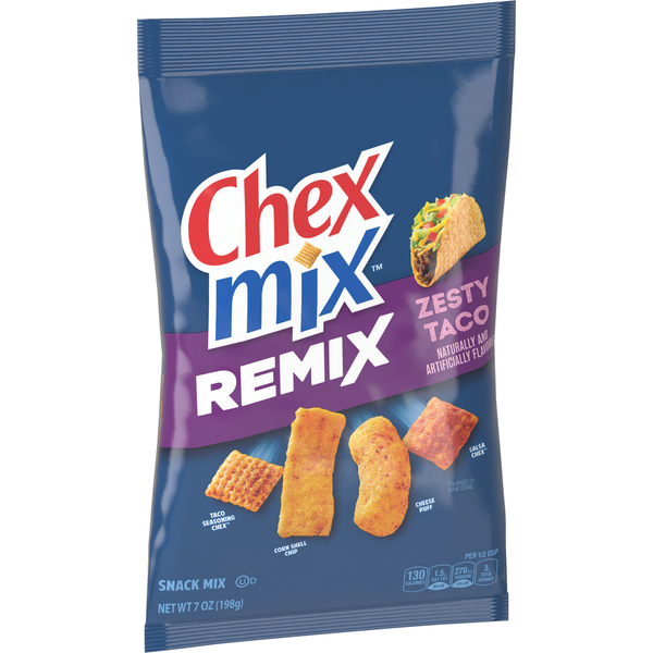 Chips & Pretzels Chex Mix Remix Zesty Taco Flavored Snack Mix hero