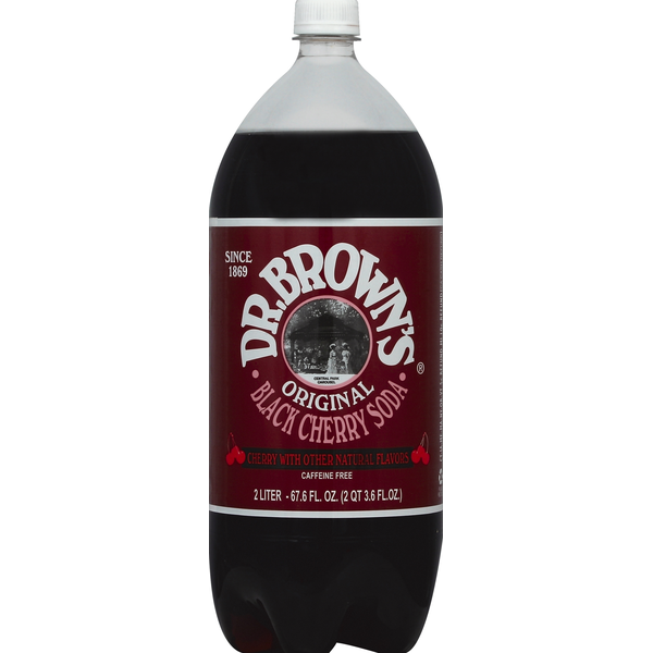 Soft Drinks Dr. Brown’s Natural Flow Soda, Original Black Cherry hero