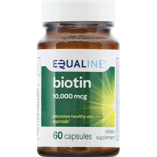 Vitamins & Supplements Equaline Biotin, 10,000 mcg, Capsules hero