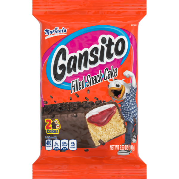 Cookies & Cakes Bimbo  Gansito, 2 packs, Strawberry Chocolate Flavored Covered Filled Snack Cake hero