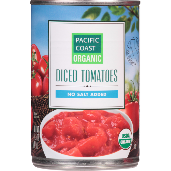 Canned & Jarred Vegetables PACIFIC COAST ORGANIC Tomatoes, Diced hero