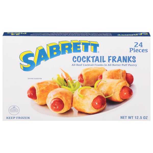 Frozen Meat & Seafood Sabrett Cocktail Franks hero