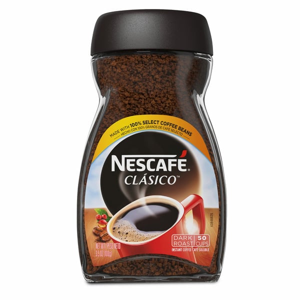 Coffee NESCAFÉ Clásico Dark Roast Instant Coffee hero