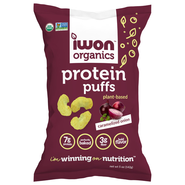 Candy & Chocolate IWON Organics Caramelized Onion Protein Puffs hero