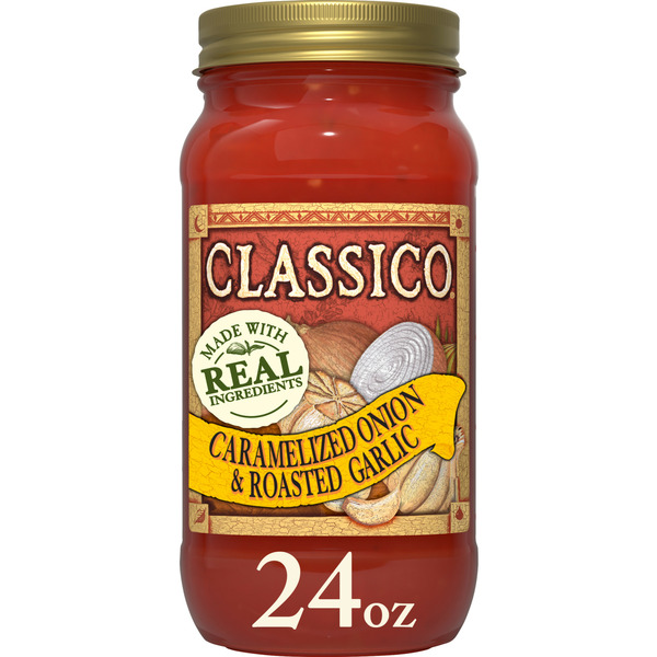 Pasta Sauce Classico Caramelized Onion & Roasted Garlic Tomato Spaghetti Pasta Sauce hero