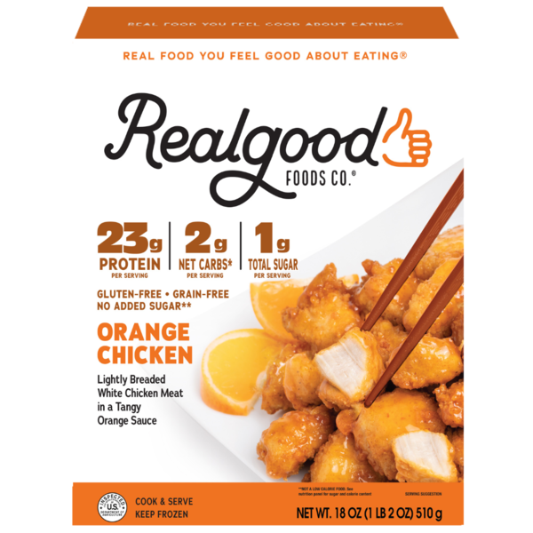 Poultry Counter Real Good Foods Low Carb, Orange Chicken hero