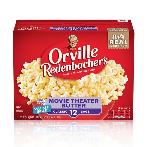 Popcorn & Jerky Orville Redenbacher's Movie Theater Butter Microwave Popcorn hero