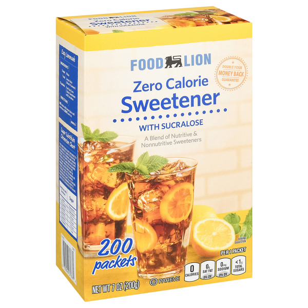 Sugars & Sugar Substitutes Food Lion Sweet Choice With Sucralose 0-Calorie Sweetener hero