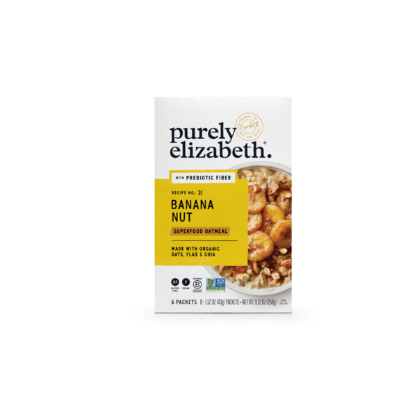 Granola Purely Elizabeth Banana Nut Oatmeal Multipack with Prebiotic Fiber hero