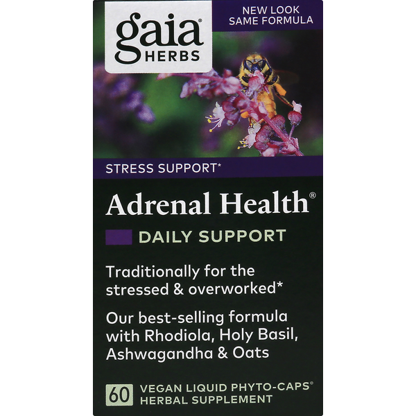 Feminine Care Gaia Herbs Adrenal Health, Vegan Liquid Phyto-Caps hero