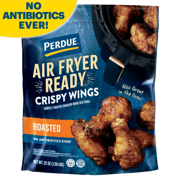 Lunch Meat Perdue Air Fryer Ready Roasted Crispy Chicken Wings Sections hero