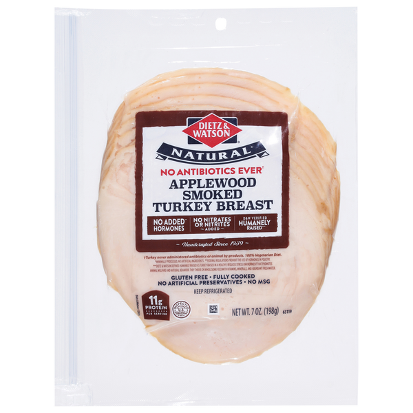 Lunch Meat Dietz & Watson Turkey Breast, Applewood Smoked hero