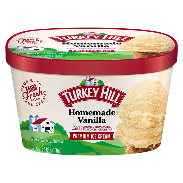 Turkey Hill Ice Cream, Homemade Vanilla, Premium hero