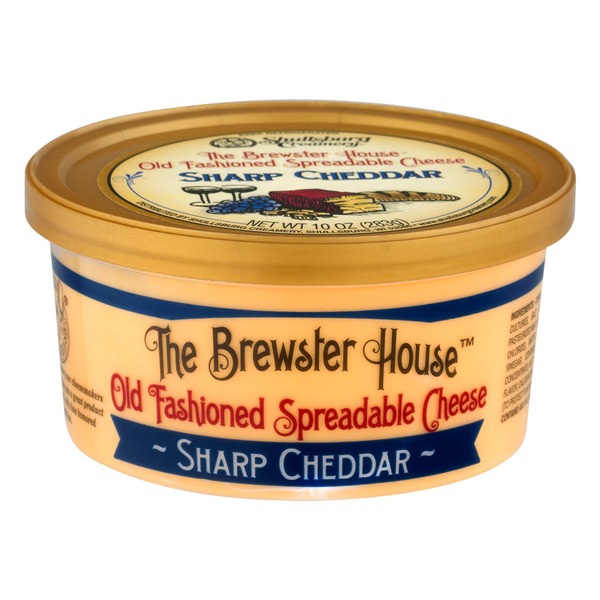 Spreads The Brewster House Old Fashioned Spreadable Cheese Sharp Cheddar hero