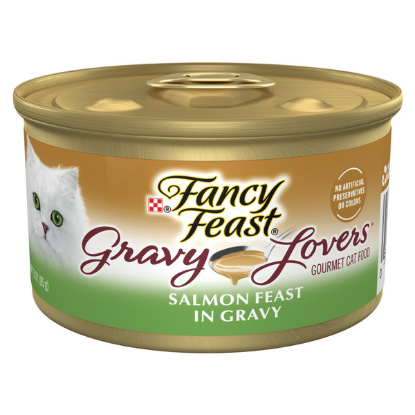 Cat Food Purina Fancy Feast Gravy Lovers Salmon Feast Grilled Gourmet Cat Food in Wet Cat Food Gravy hero