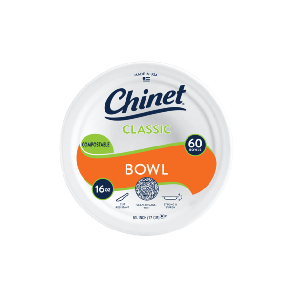 Plates, Bowls, Cups & Flatware Chinet 16oz Bowl (60 Count) hero