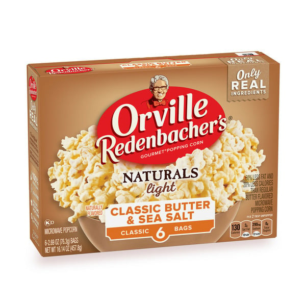 Popcorn & Jerky Orville Redenbacher's Naturals Light Classic Butter & Sea Salt Popcorn hero