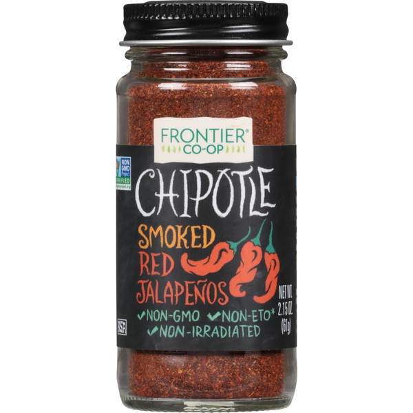 Spices & Seasonings Frontier Co-op Chipotle, Red Jalapenos, Smoked hero