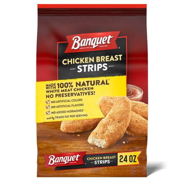 Frozen Meat & Chicken Banquet Chicken Breast Strips, Frozen Chicken hero