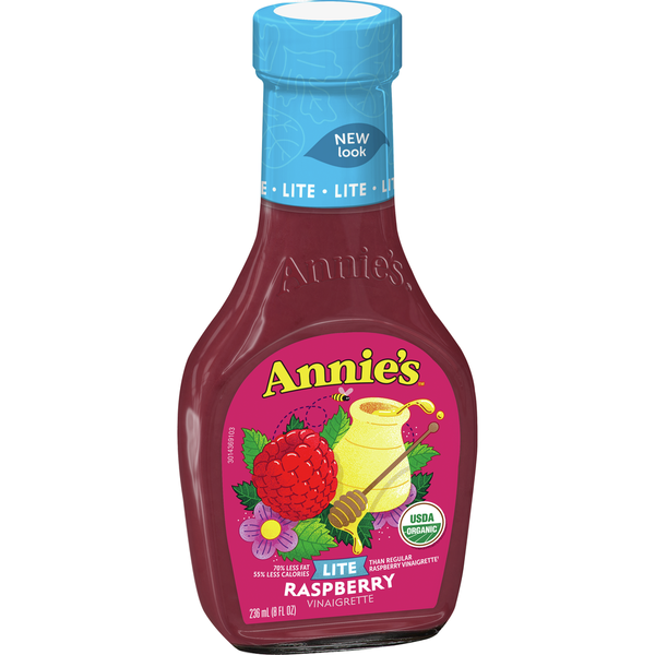 Salad Dressing & Toppings Annie's Organic Lite Raspberry Vinaigrette Dressing hero