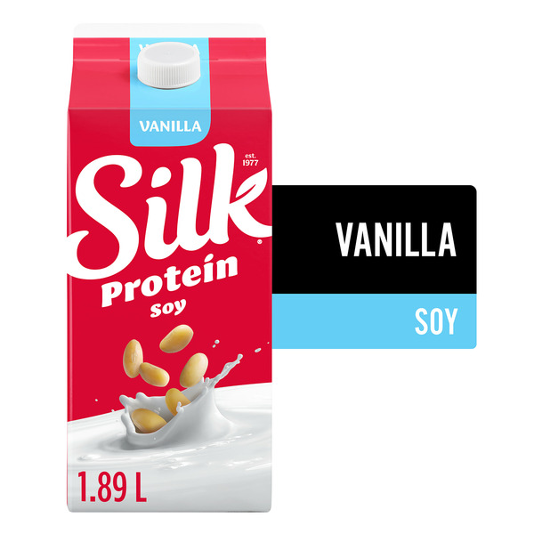 Soy & Lactose-Free Silk Soy Beverage, Vanilla Flavour, Dairy-Free hero