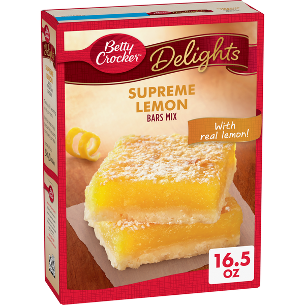 Doughs, Gelatins & Bake Mixes Betty Crocker Delights Supreme Lemon Bars Mix hero