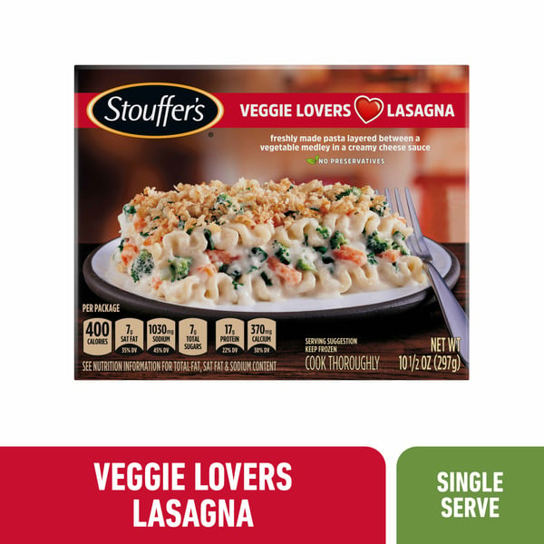 Frozen Meals Stouffer's Vegetable Lasagna hero