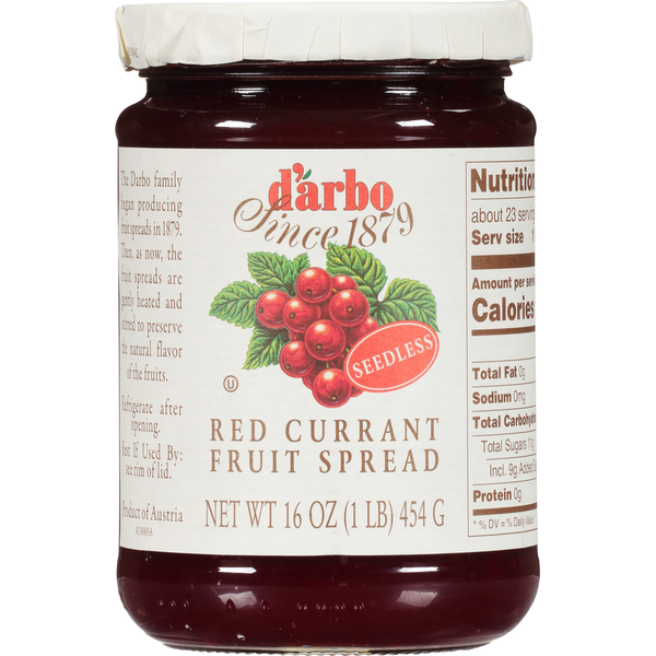 Spreads Darbo Fruit Spread, Seedless, Red Currant hero