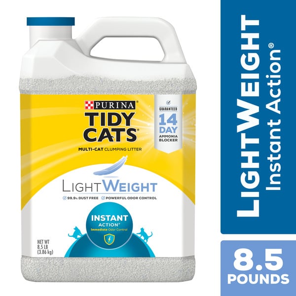 Cat Supplies Purina Tidy Cats Light Weight, Low Dust, Clumping Cat Litter, LightWeight Instant Action Cat Litter hero