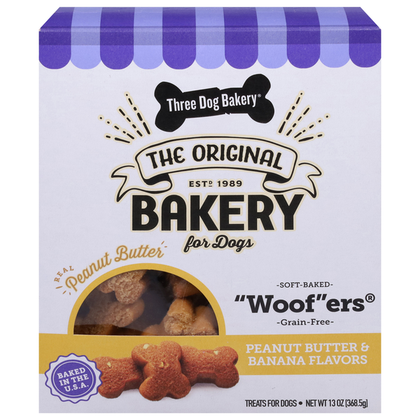 Treat for Dogs, Peanut Butter & Banana Flavors hero