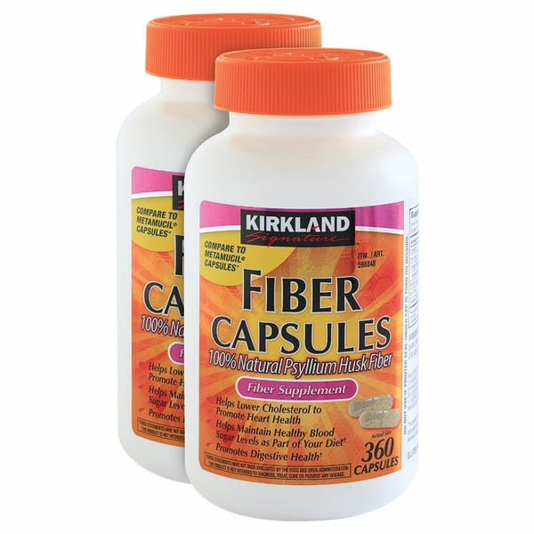 Over the Counter Pharmacy Kirkland Signature Ks Fiber Capsules 2X360Ct hero