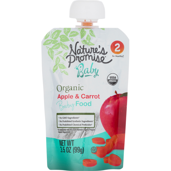 Baby Food & Formula Nature's Promise Organic Apple & Carrot Baby Food hero