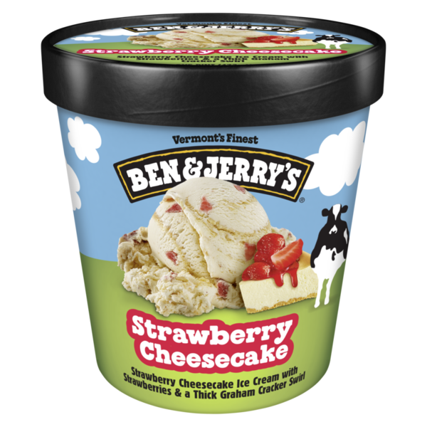 Frozen Foods Ben & Jerry's Strawberry Cheesecake Ice Cream Pint hero