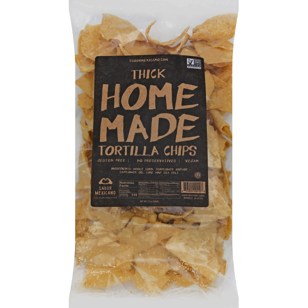 Chips & Pretzels Sabor Mexicano Homemade Corn Chips Thick hero