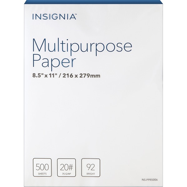 Printer Ink & Accessories Insignia White 92 Bright Multipurpose Paper hero