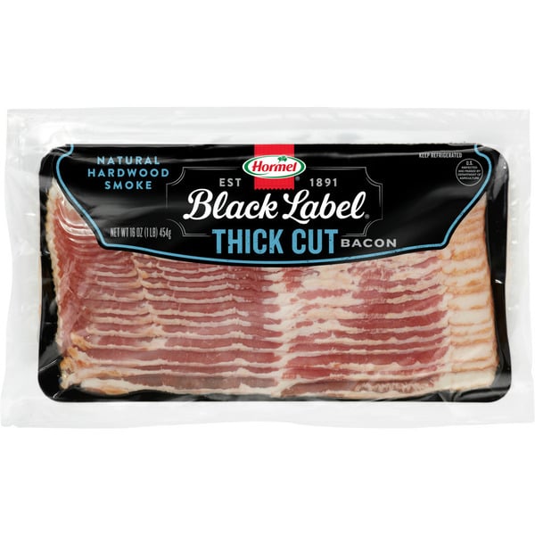 Hot Dogs, Bacon & Sausage Hormel Black Label Bacon 1Lb Thick Sliced hero