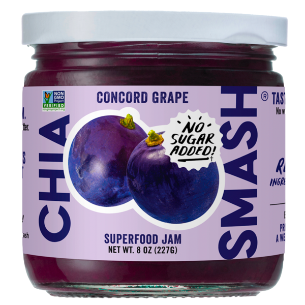 Chia Smash Superfood Jam, Concord Grape hero