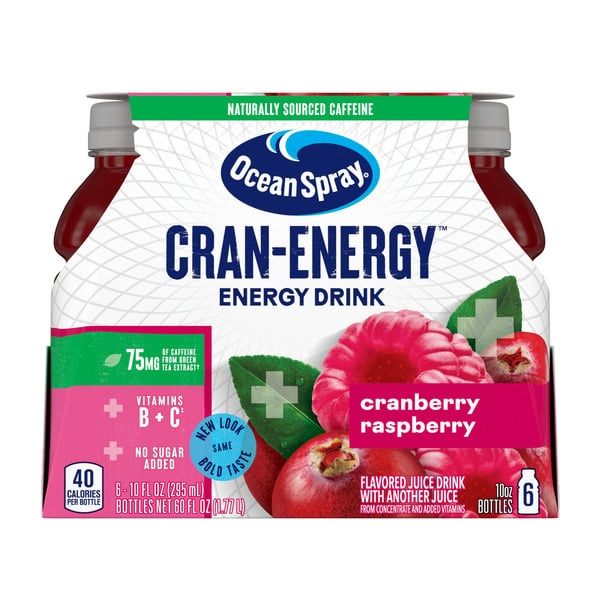 Juice & Nectars Ocean Spray Cranberry Raspberry Energy Juice Drinks hero