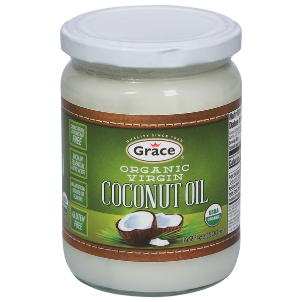 Salad Dressing, Oils & Vinegars Grace Coconut Oil, Virgin, Organic hero