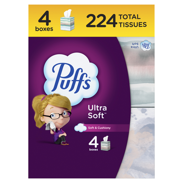 Paper Goods Puffs Ultra Soft Facial Tissues hero