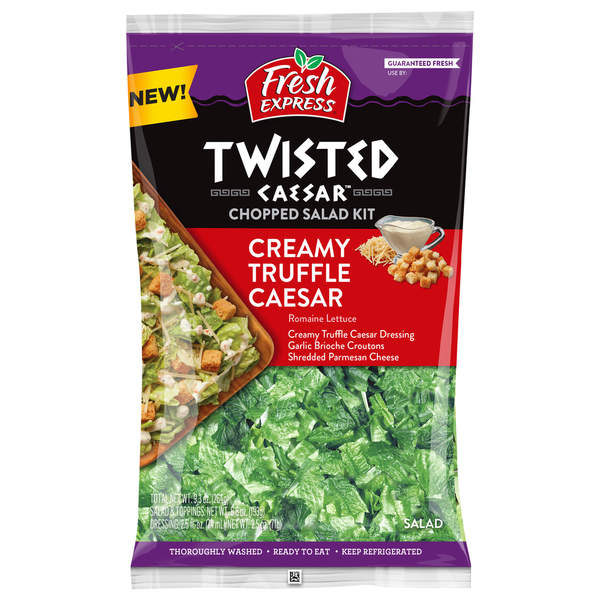 Fresh Express Chopped Salad Kit, Creamy Truffle Caesar hero