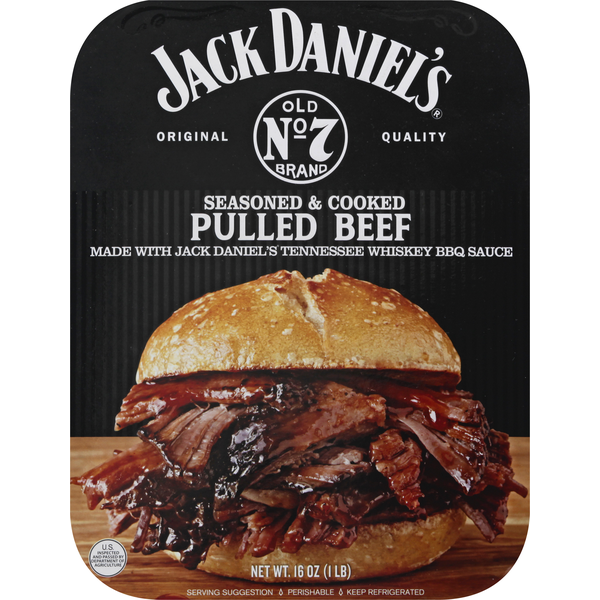 Packaged Meat Jack Daniel's Pulled Beef, Seasoned & Cooked hero