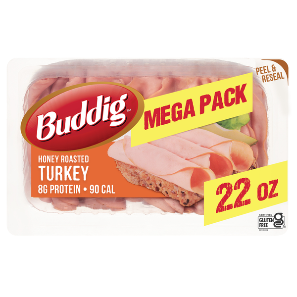 Lunch Meat Buddig Turkey, Honey Roasted, Mega Pack hero