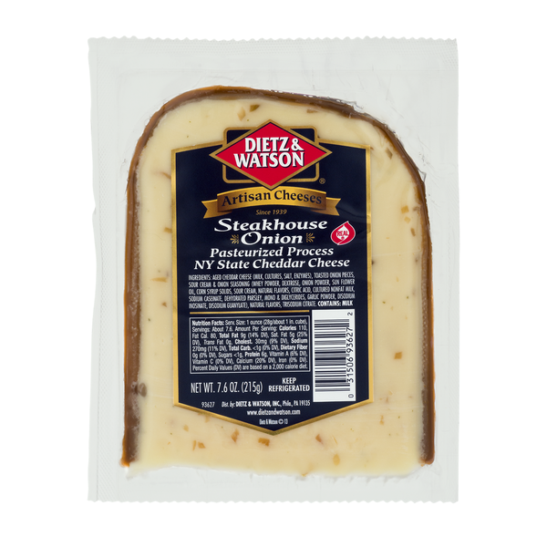 Packaged Cheese Dietz & Watson Steakhouse Onion Cheddar Cheese hero