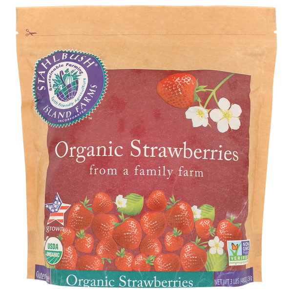 Stahlbush Island Farms Organic Strawberrries hero