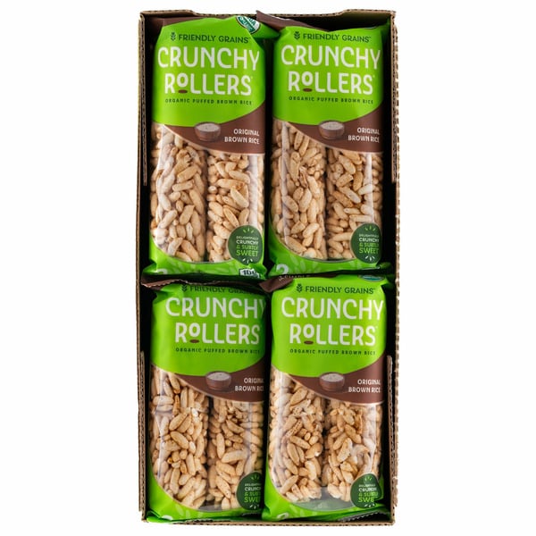 Crackers Friendly Grains Crunchy Rollers Organic Brown Rice Rollers, 16 ct hero