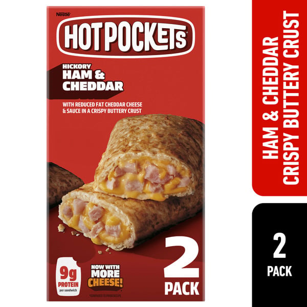 Frozen Hot Pockets Ham And Cheese Crispy Crust hero