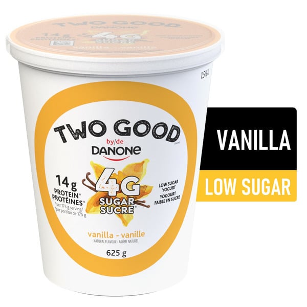 Yogurt Two Good Vanilla Low Sugar Yogurt, 2G Sugar, 8G Protein, Value Tub hero